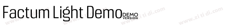 Factum Light Demo字体转换